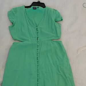 GAP Mint Green Button-Down Dress